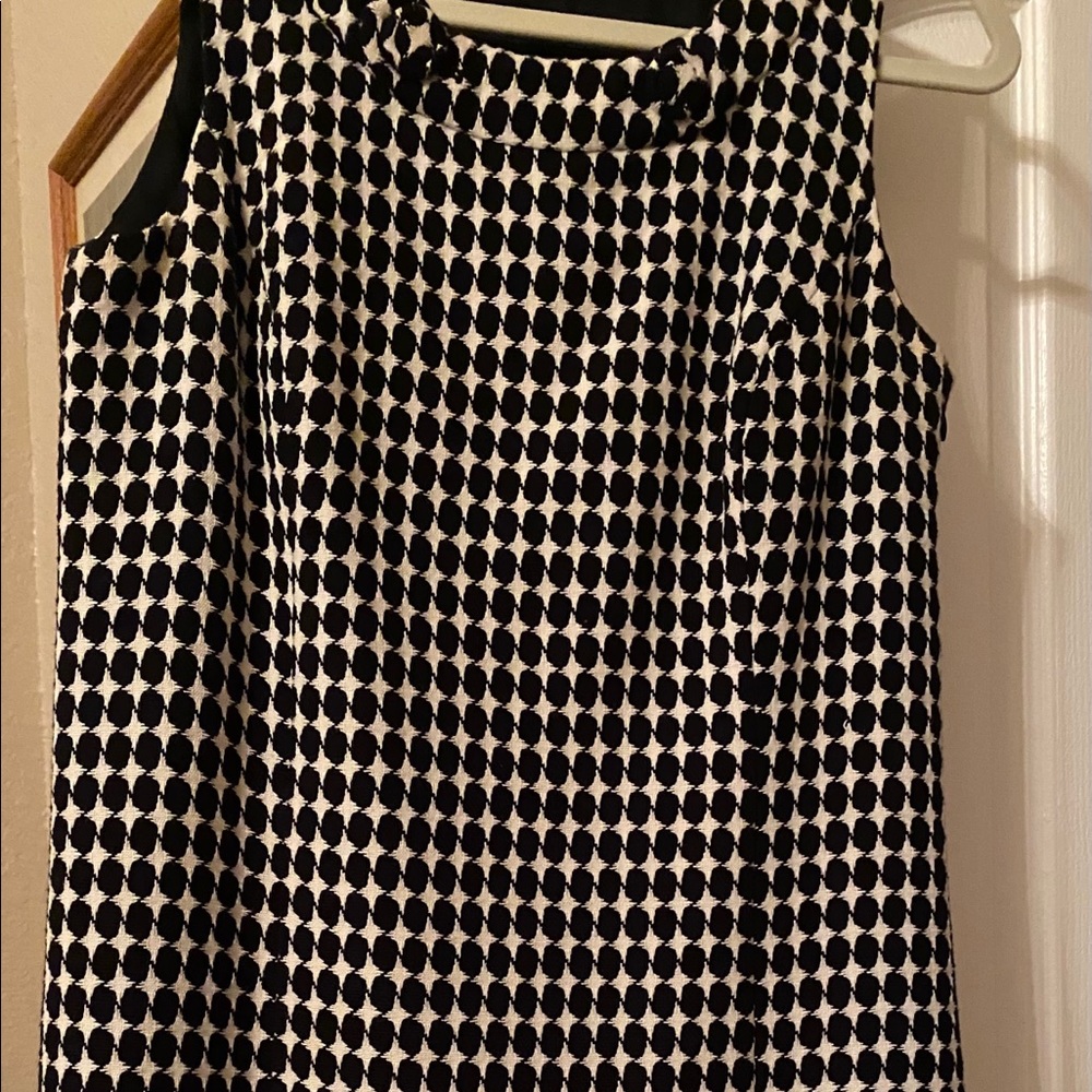 Black & cream checkered vintage dress